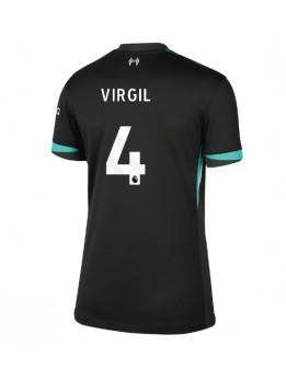 Billige Liverpool Virgil van Dijk #4 Bortedrakt Dame 2024-25 Kortermet